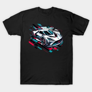 Speed of Tomorrow: Geometric Future Car T-Shirt